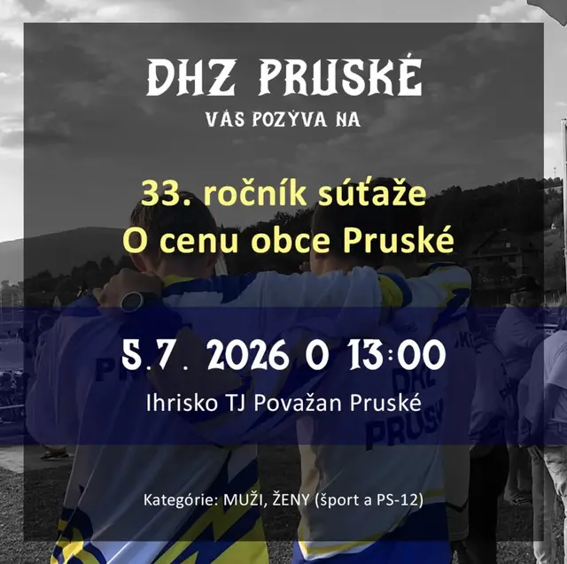 33. ročník súťaže O cenu obce Pruské