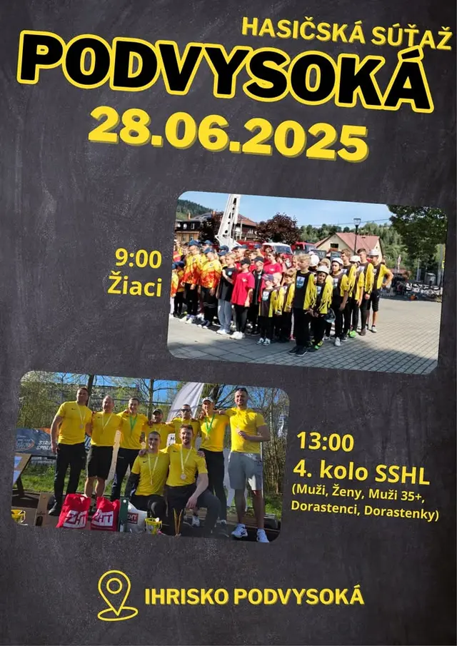 Hasičská súťaž Podvysoká 2025