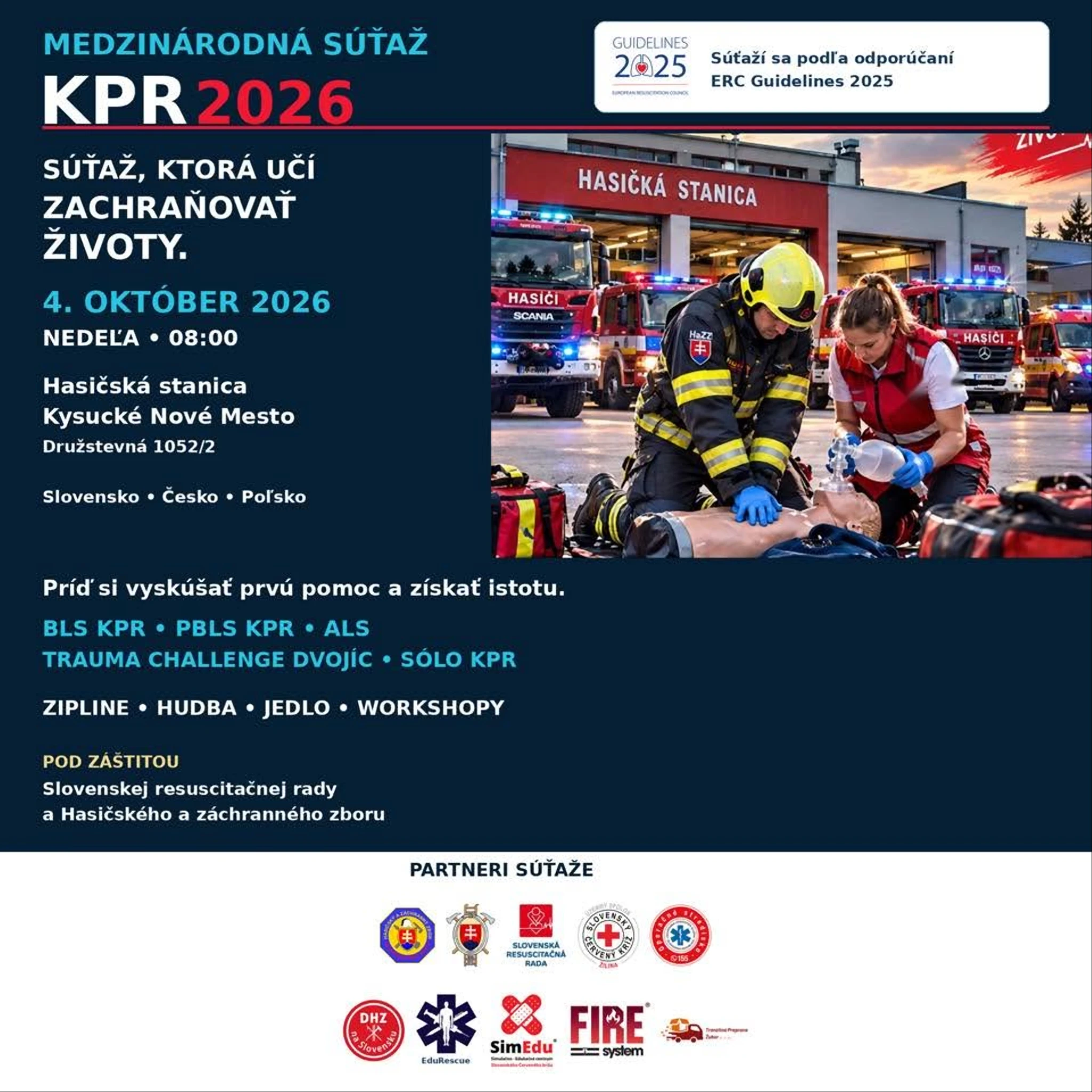 KPR 2026 – Súťaž v záchrane života | Kysucké Nové Mesto