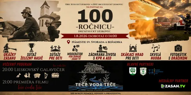🚒 100. výročie DHZ Kysucký Lieskovec