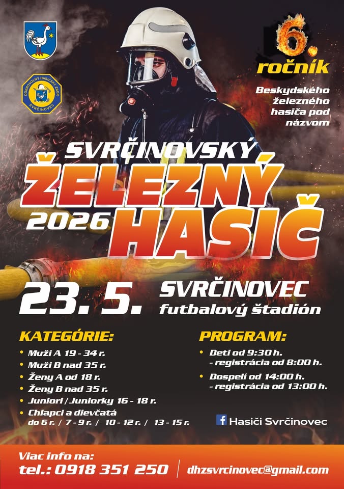 Svrčinovský železný hasič 2026 - 6. ročník
