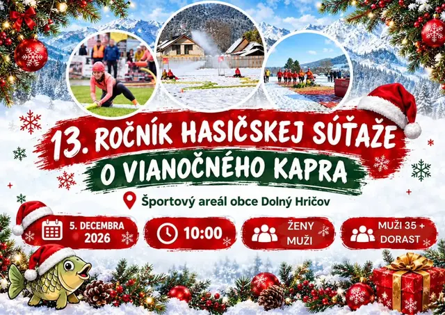 13. ročník hasičskej súťaže o vianočných kaprov