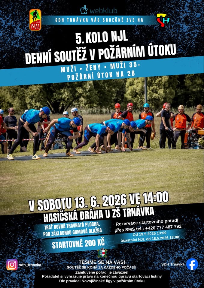 5. Kolo NJL Denní soutěž v požárním útoku