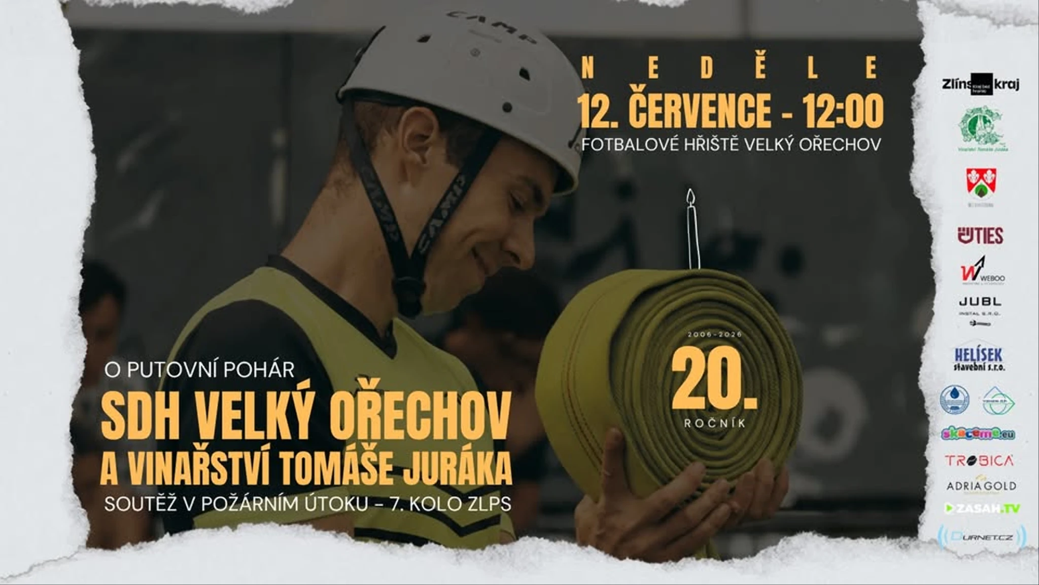 O putovní pohár SDH Velký Ořechov a Vinařství Tomáše Juráka 2026