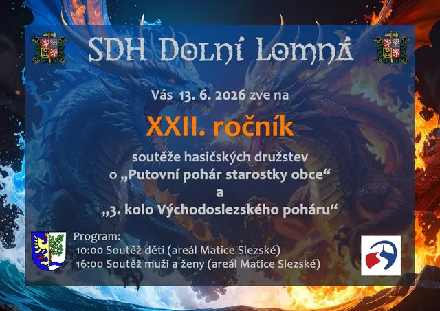 Denní soutěž v požárním sportu v Dolní Lomné