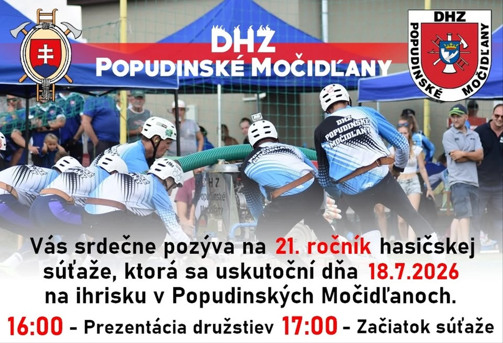 Hasičská súťaž Popudinské Močidľany (21. ročník)