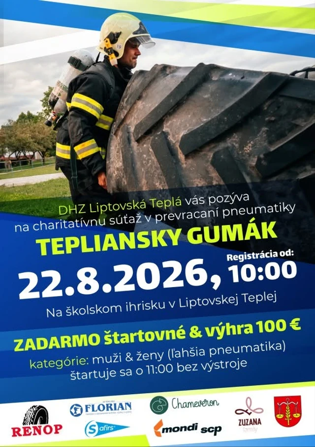 Charitatívna súťaž TEPLIANSKY GUMÁK