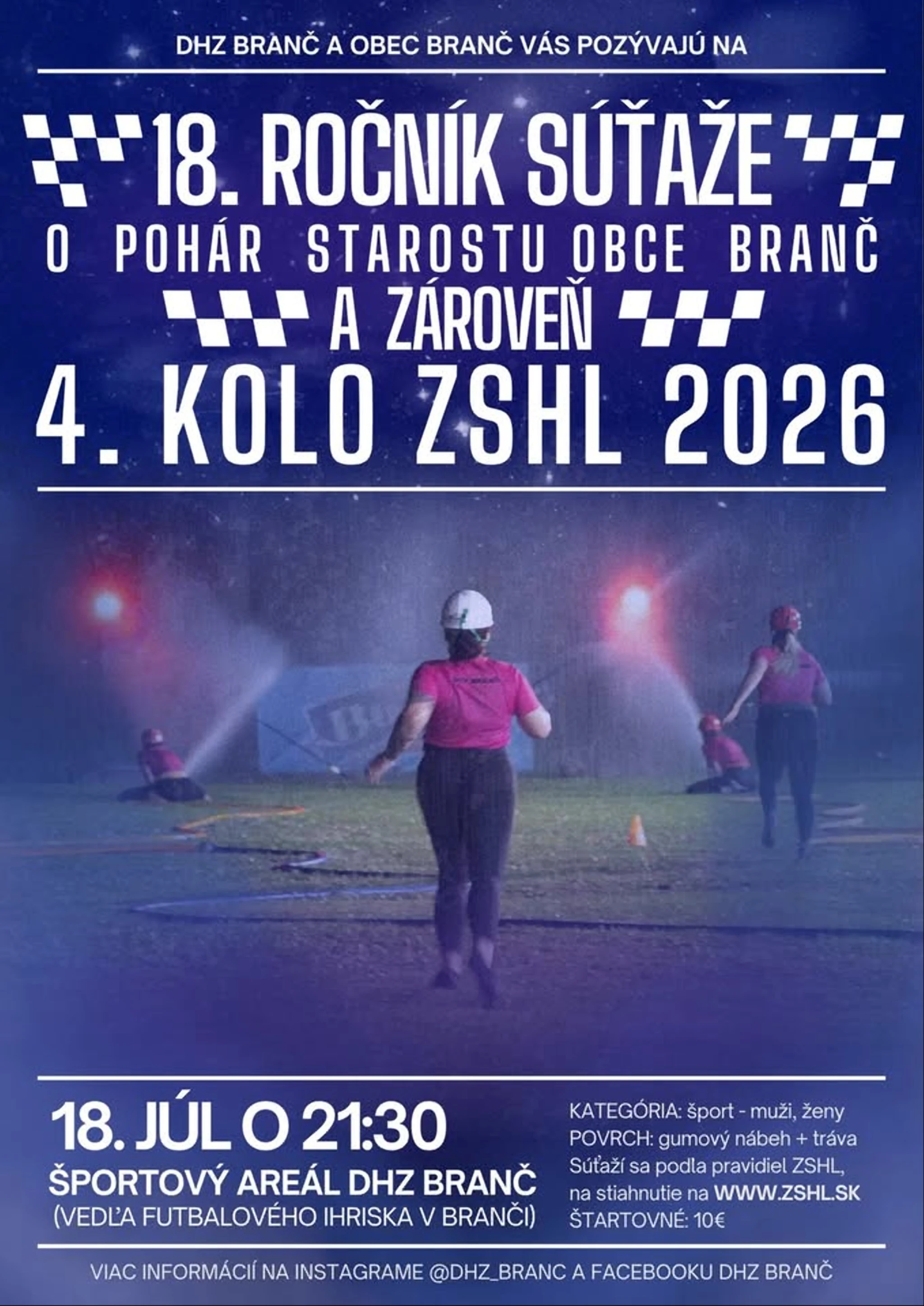 18. Ročník súťaže o pohár starostu obce Branč a zároveň 4. Kolo ZSHL 2026