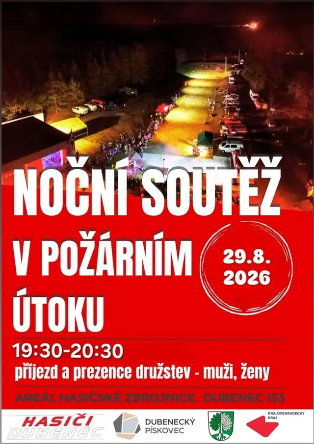 NOČNÍ SOUTĚŽ DUBENEC 2026