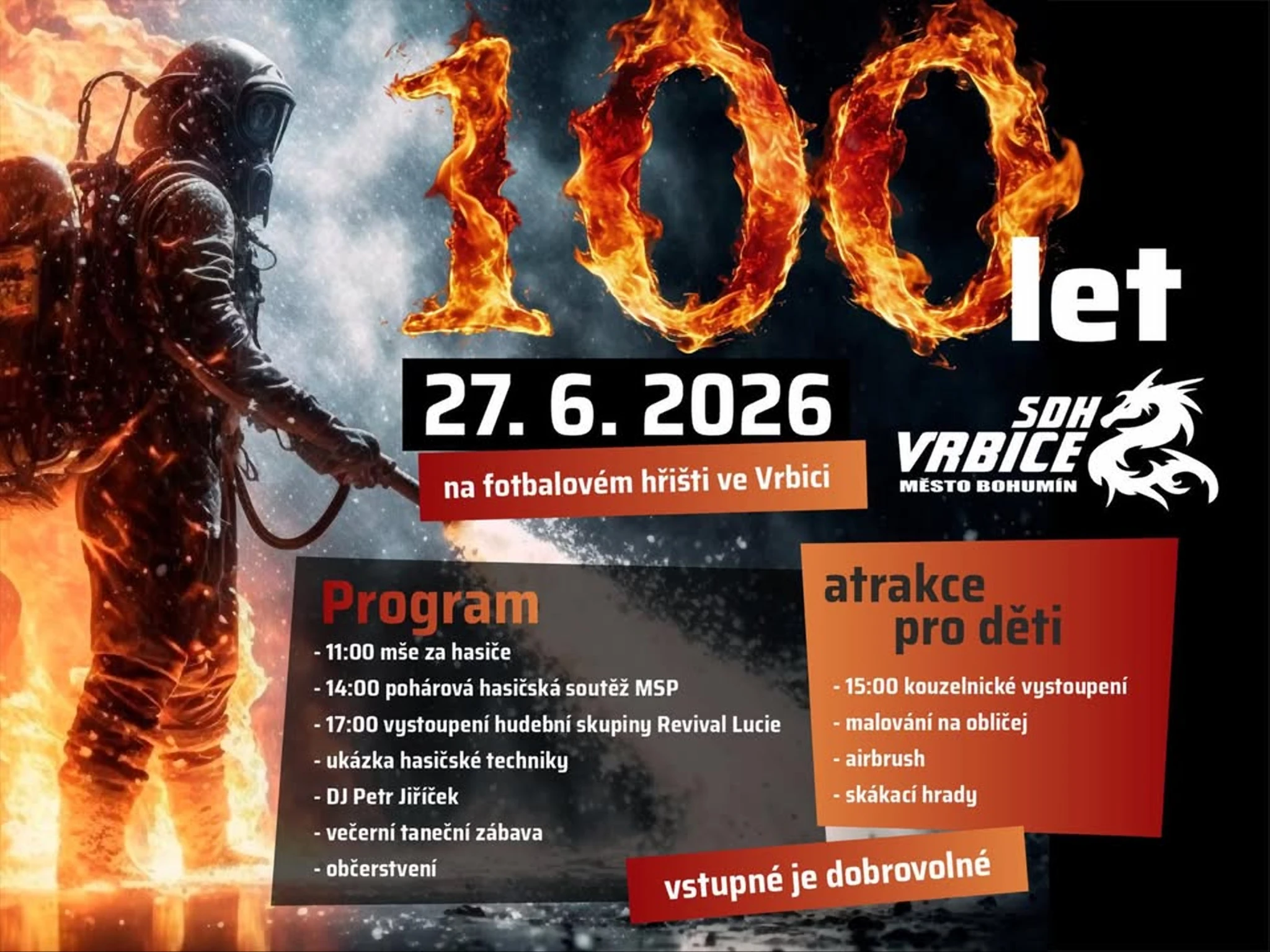 4. kolo MSP a oslavy 100 let SDH Vrbice 🐉💙