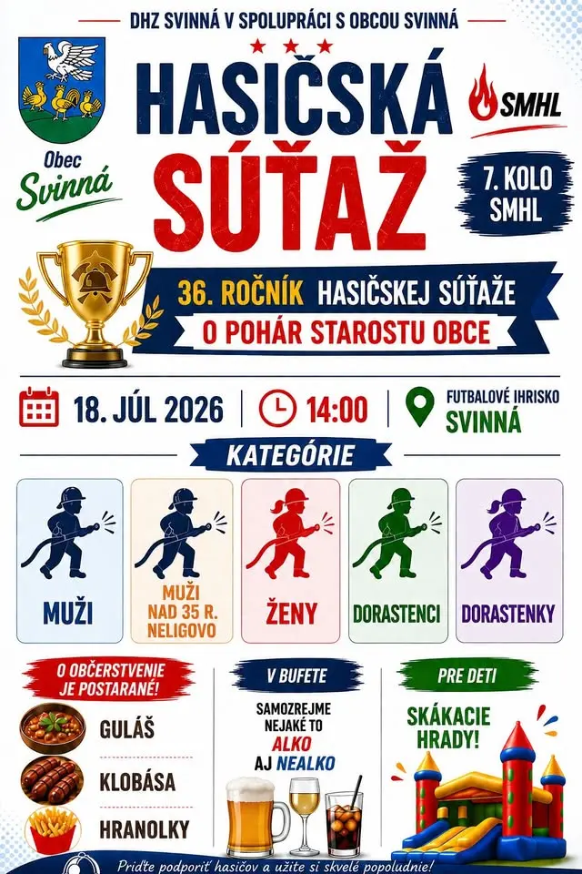 36. ROČNÍK HASIČSKEJ SÚŤAŽE O POHÁR STAROSTU OBCE