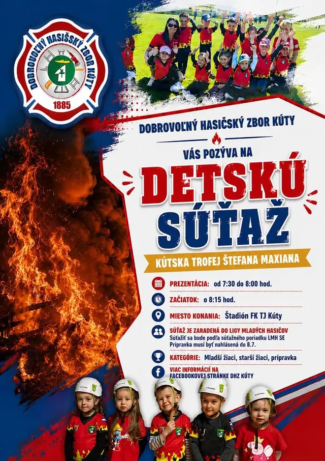 Detská hasičská súťaž - Kútska trofej Štefana Maxiana