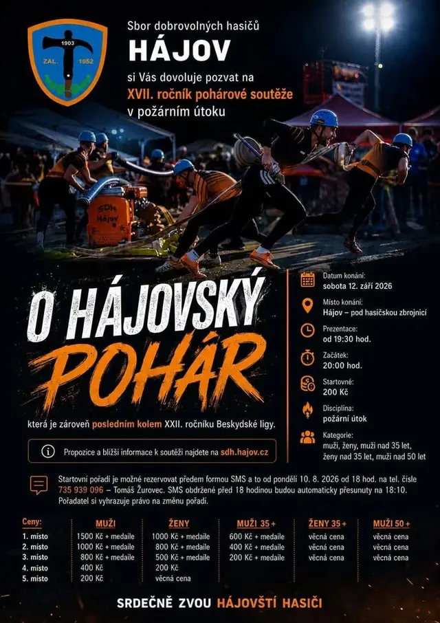 XVII. ročník pohárové soutěže v požárním útoku, O HÁJOVSKÝ POHÁR