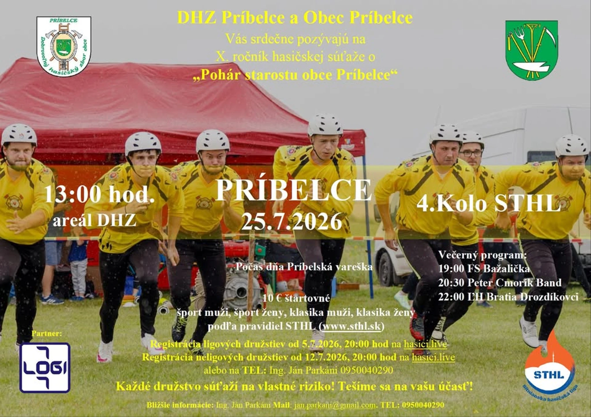 X. ročník hasičskej súťaže o „Pohár starostu obce Príbelce“ a 4.kolo STHL