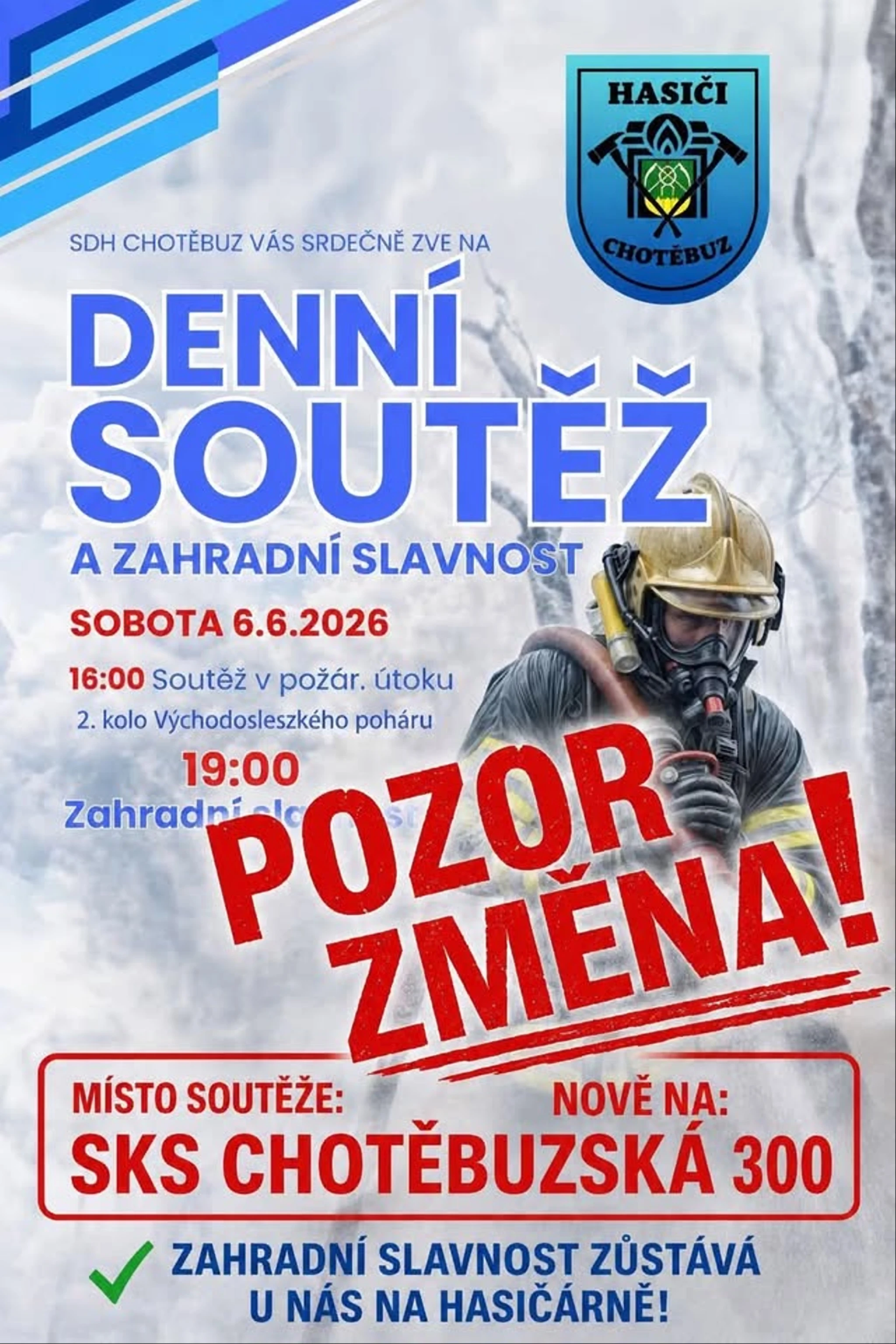 Hasičská denní soutěž v PÚ a zároveň 2.kolo Východoslezského poháru