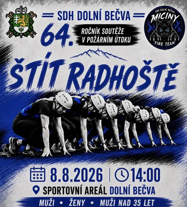 64. ročník hasičské soutěže Štít Radhoště 2026