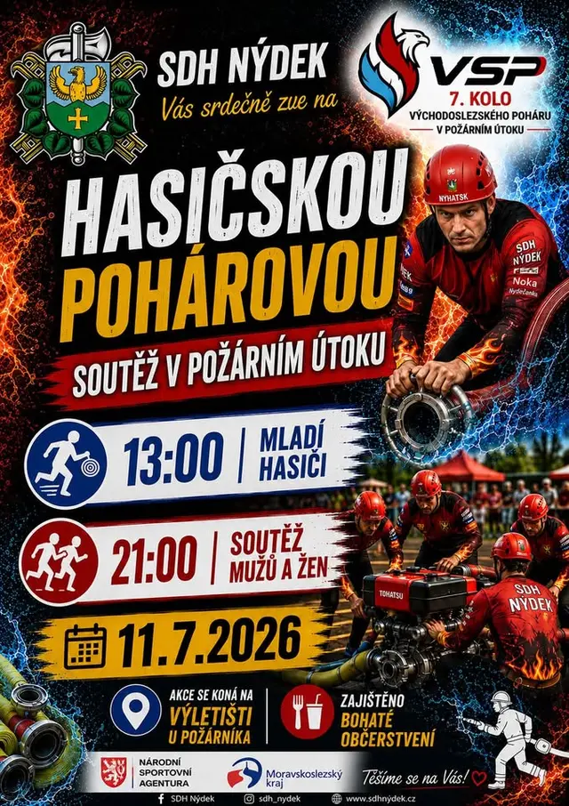 🚒 Hasičská pohárová soutěž SDH Nýdek 2026 🚒