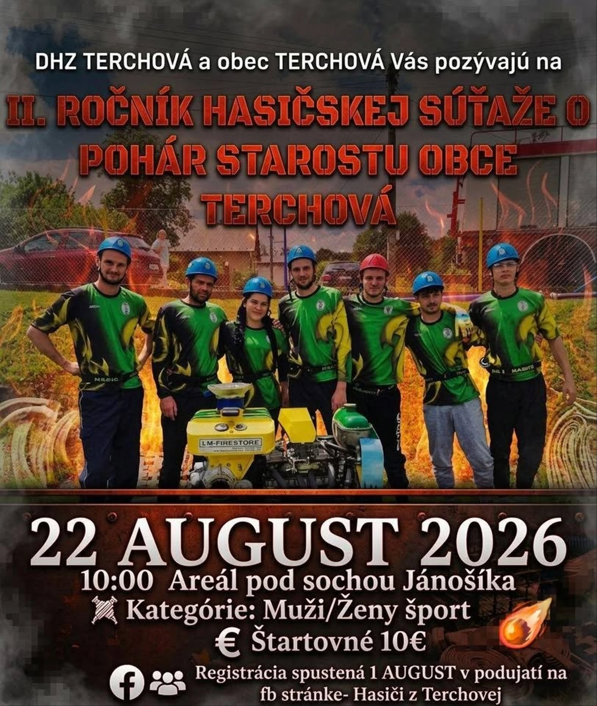 II. ROČNÍK HASIČSKEJ SÚŤAŽE O POHÁR STAROSTU OBCE TERCHOVÁ