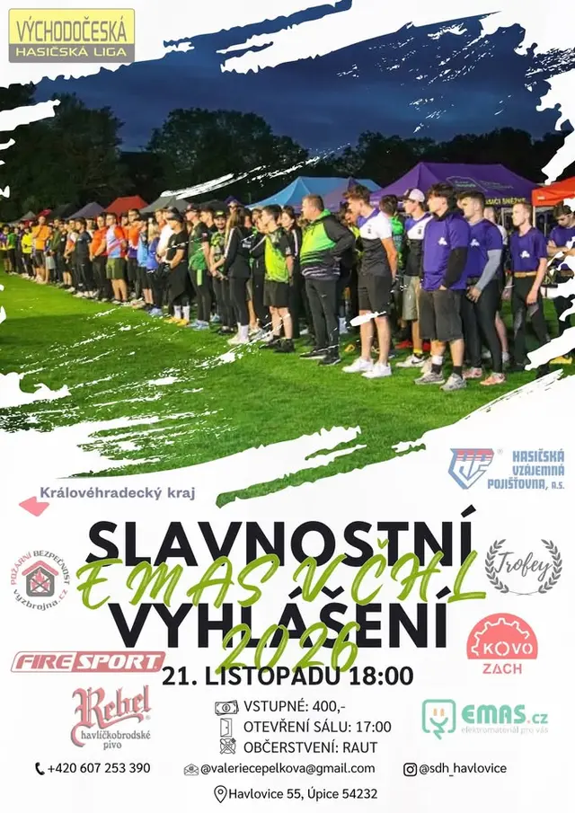 Slavnostní vyhlášení EMAS VČHL 2026