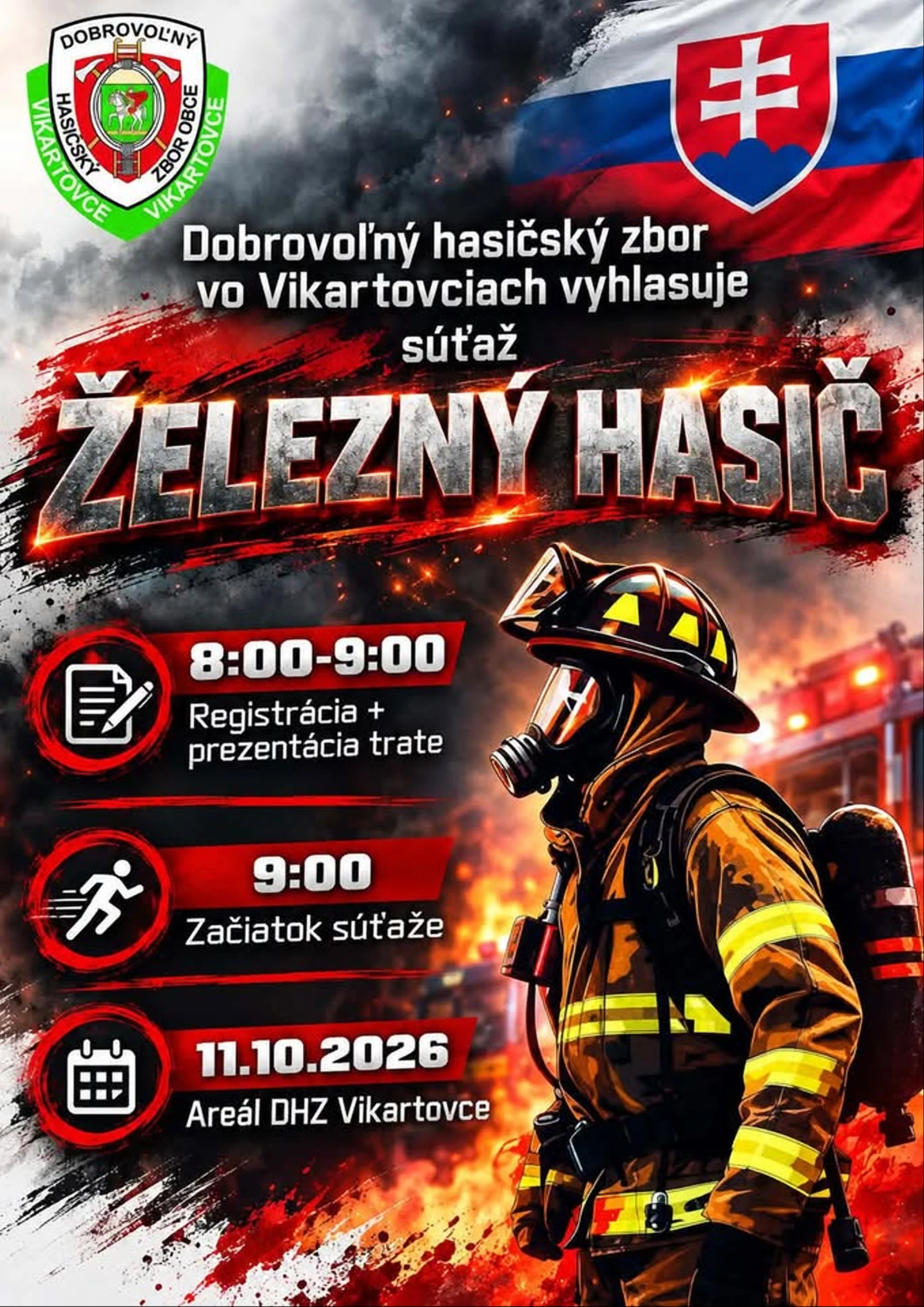 ŽELEZNÝ HASIČ VIKARTOVCE 2026