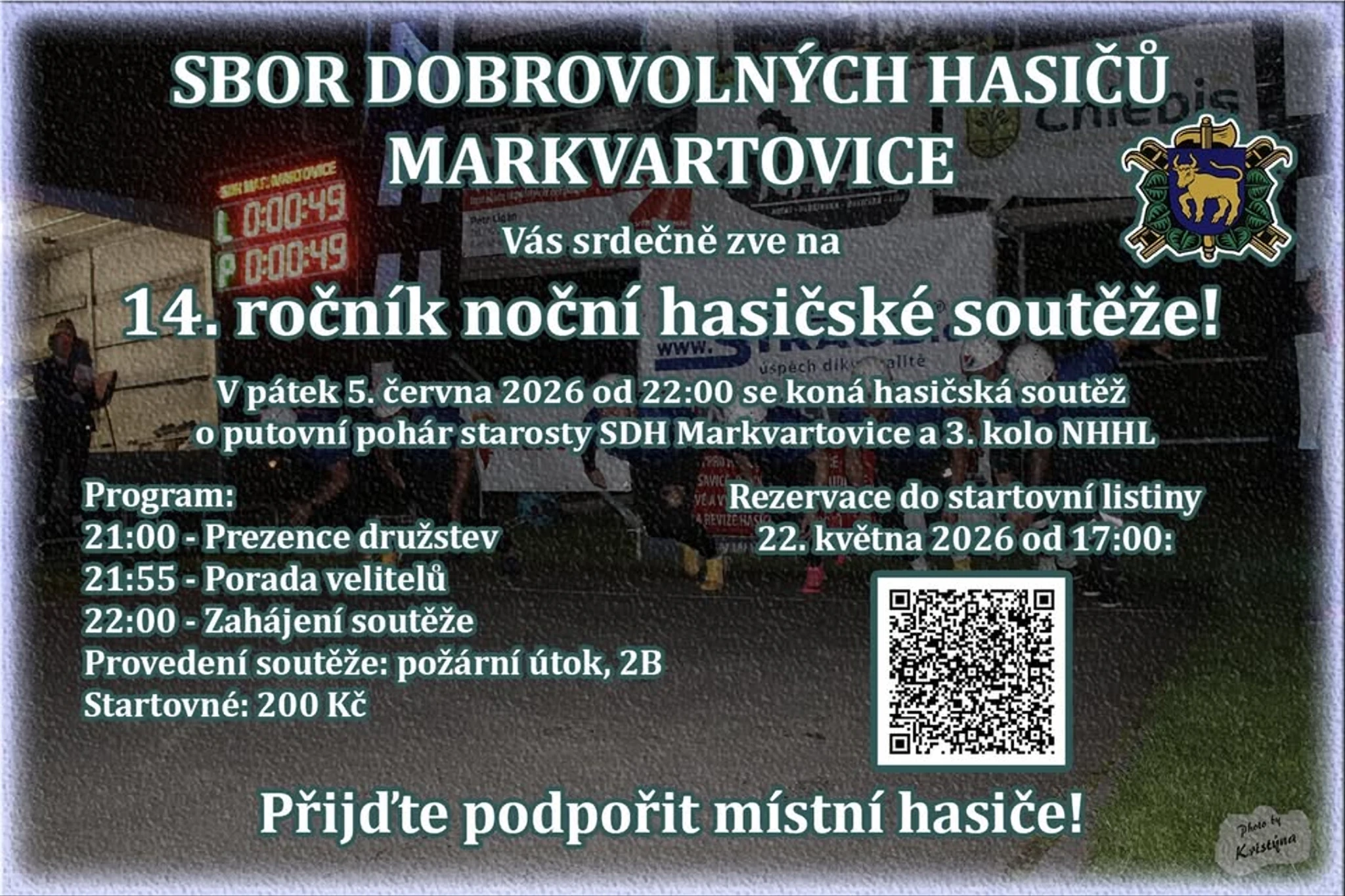 14. ROČNÍK NOČNÍ SOUTĚŽE Markvartovice, 3. kolo NHHL