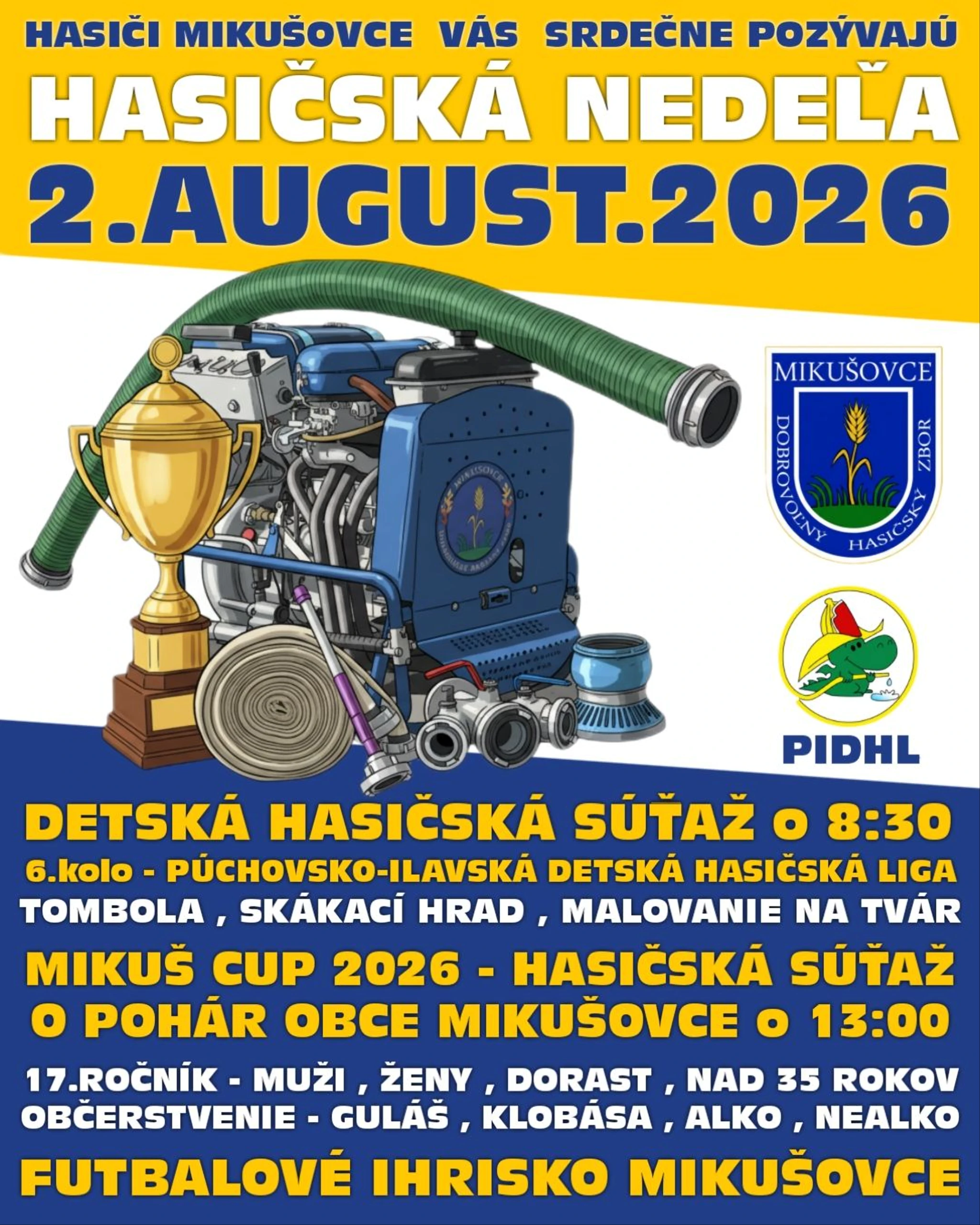 Hasičská nedeľa Mikušovce 2026