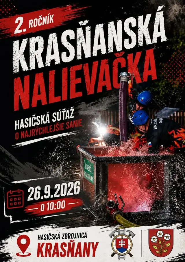 Krasňanská nalievačka – 2. ročník hasičskej súťaže o najrýchlejšie sanie