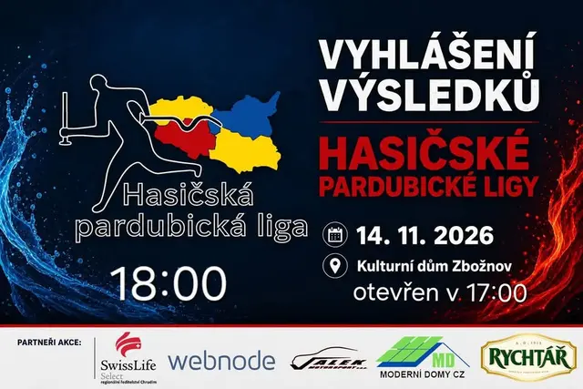 Slavnostní vyhlášení celkových výsledků HASIČSKÉ PARDUBICKÉ LIGY