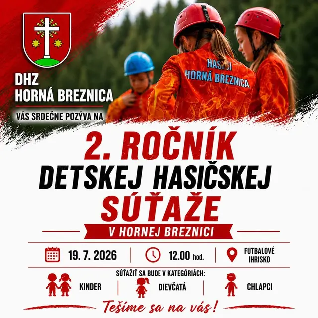 2. ročník Detskej hasičskej súťaže v Hornej Breznici