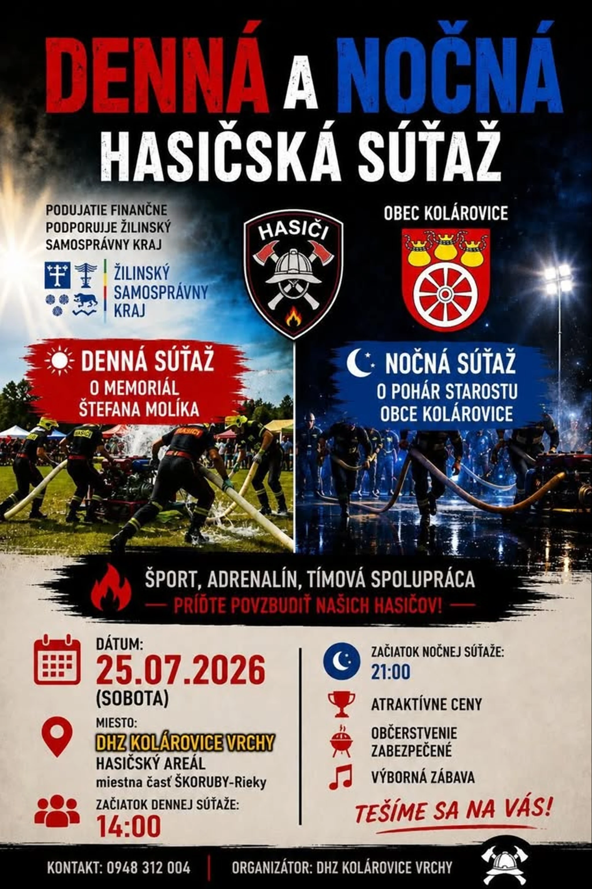 Denná a nočná súťaž DHZ Kolárovice-VRCHY