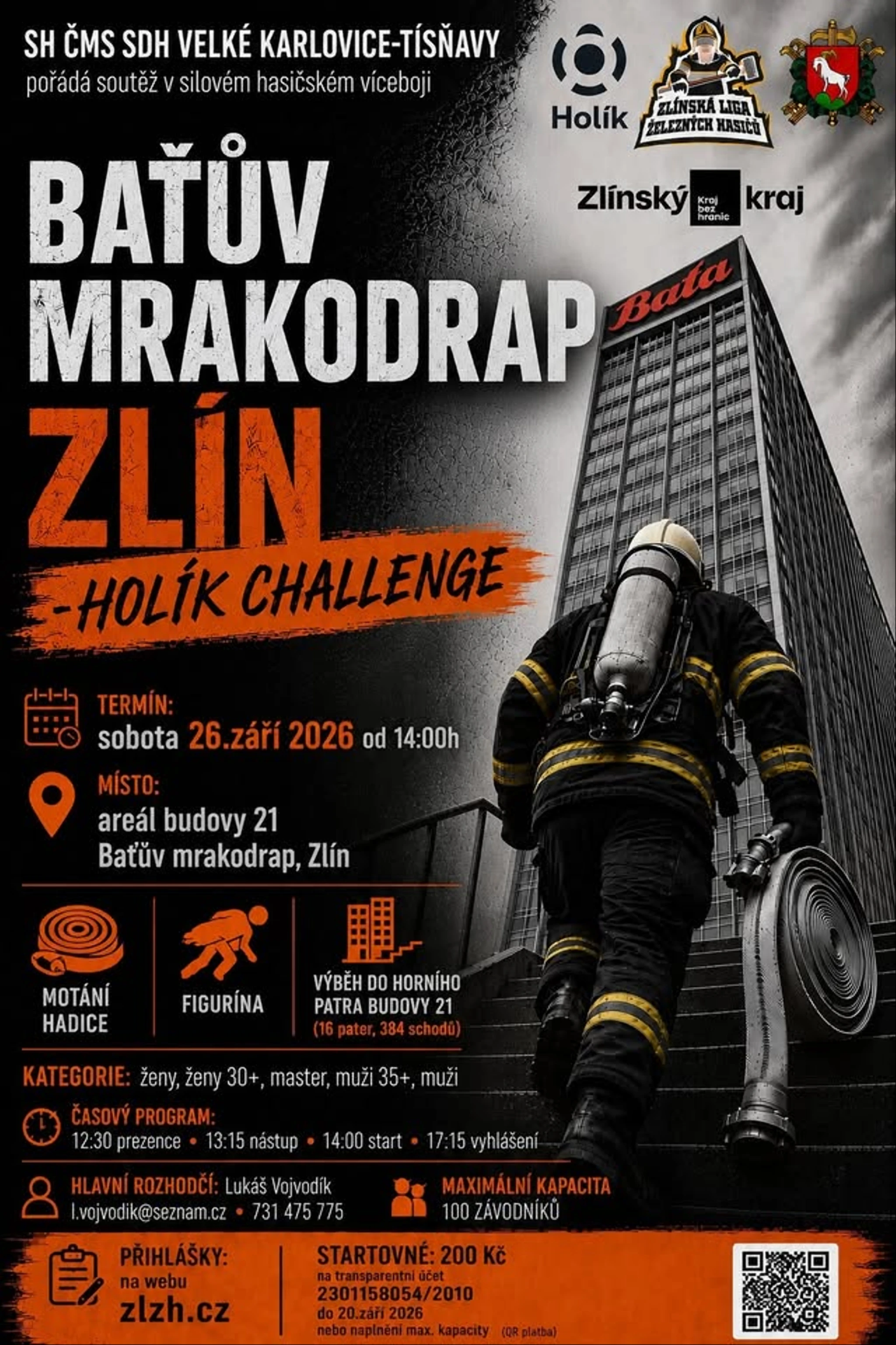 Baťův mrakodrap Zlín-Holík challenge