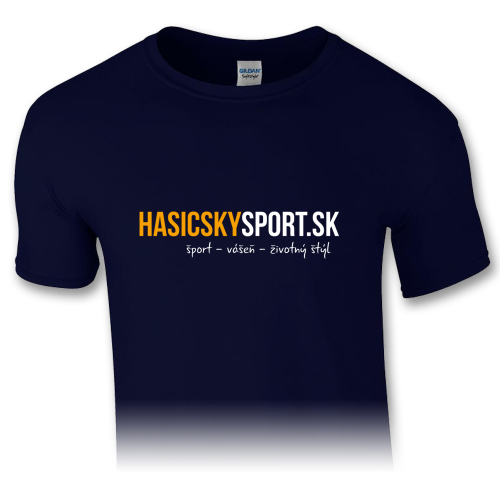 Pánske tričko – logo HasičskýŠport.sk - navy